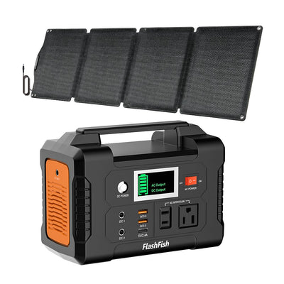 200W 151Wh Portable Power Station with 60W Solar Panel